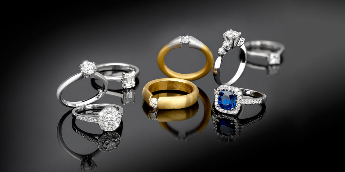 Diamond Set Engagement Rings