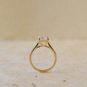 Emerald Cut Diamond Solitaire Engagement Ring