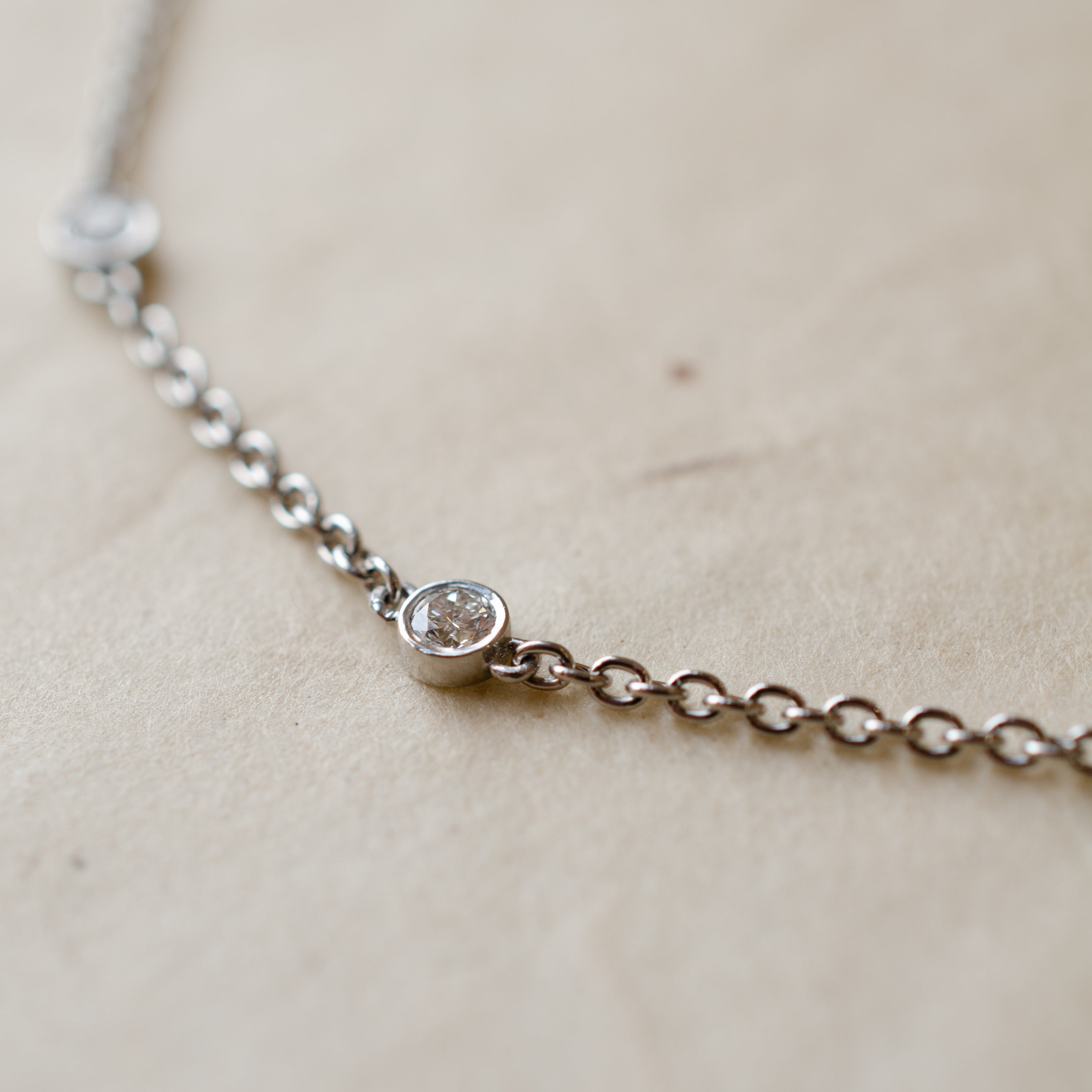 Platinum Diamond Satellite Chain Bracelet