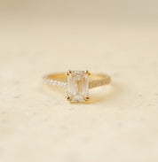 Emerald Cut Diamond Engagement Ring