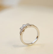 Marquise Diamond Crown Eternity Wedding Ring In Platinum