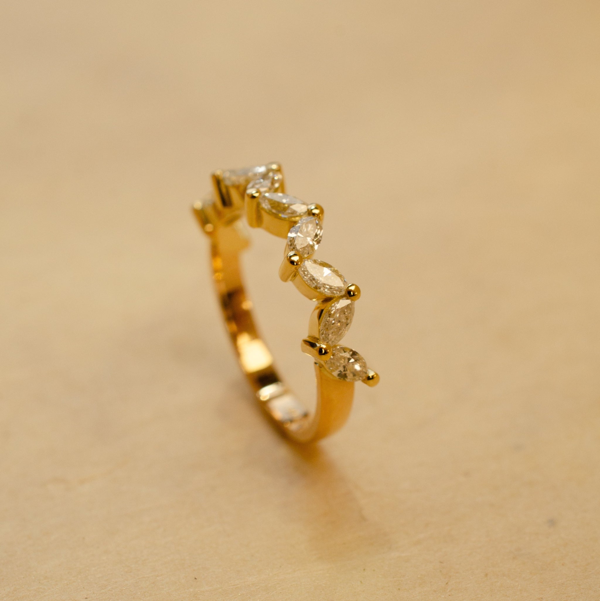 Marquise Diamond Eternity Wedding Ring