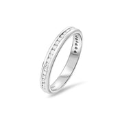 Channel Set Diamond Eternity Ring in 18ct White Gold