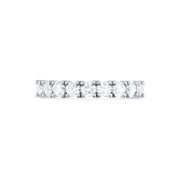 Diamond Claw Set Eternity Wedding Ring in Platinum