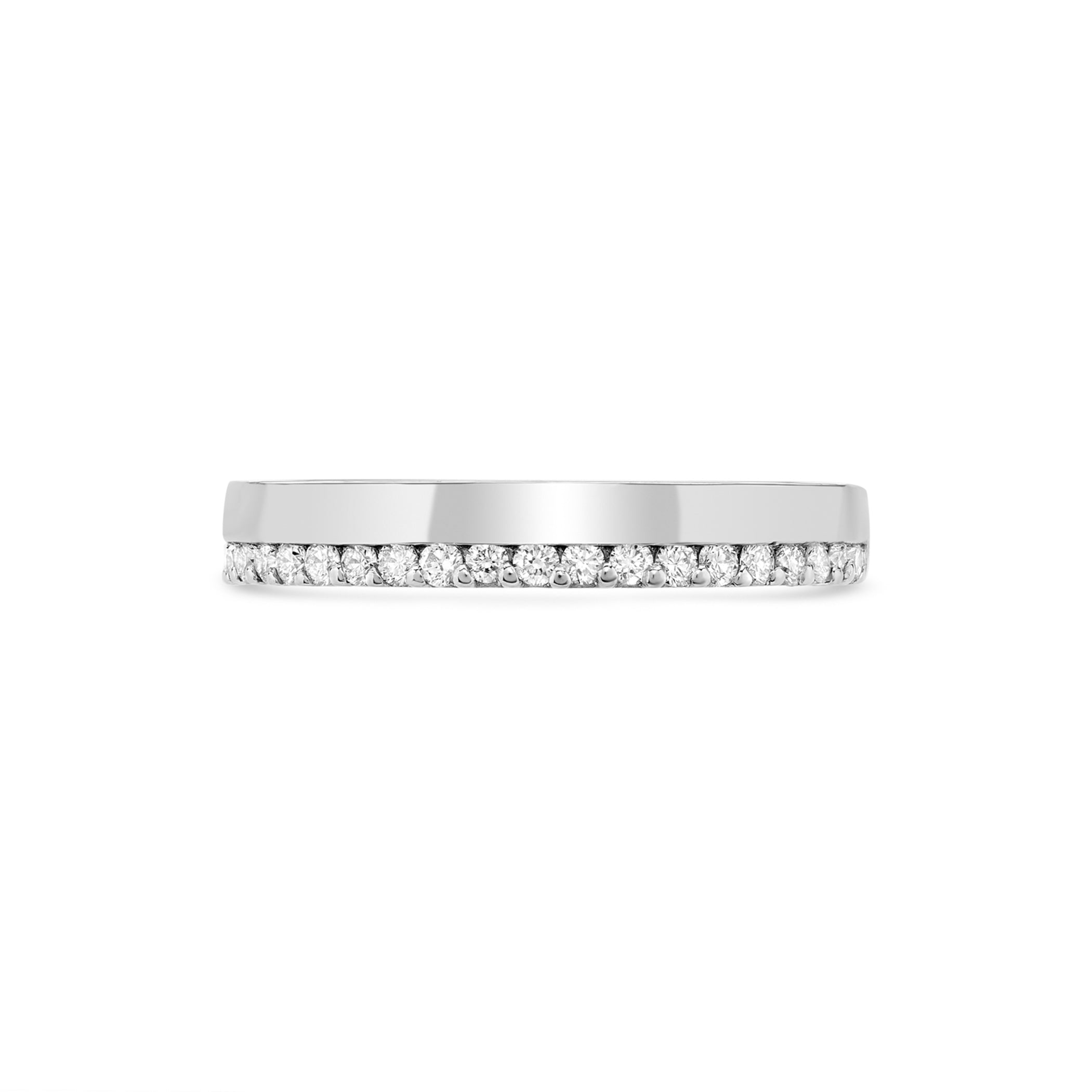 Diamond Micro Claw Set Half Eternity Wedding Ring