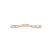 Diamond Set Fitted Wedding Ring in 18ct Rose Gold