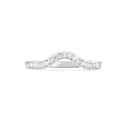 Fitted Diamond Rub-over Set Eternity Wedding Ring