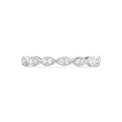 Milgrain Marquise Diamond Eternity Wedding Ring