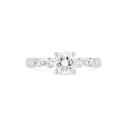 Five Stone Round Brilliant Diamond Engagement Ring