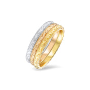 Hand Engraved Vintage Milgrain Wedding Ring