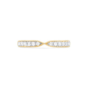 Milgrain Diamond Twist Fitted Wedding Ring