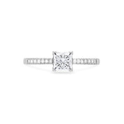 Princess Cut Diamond Engagement Ring In Platinum