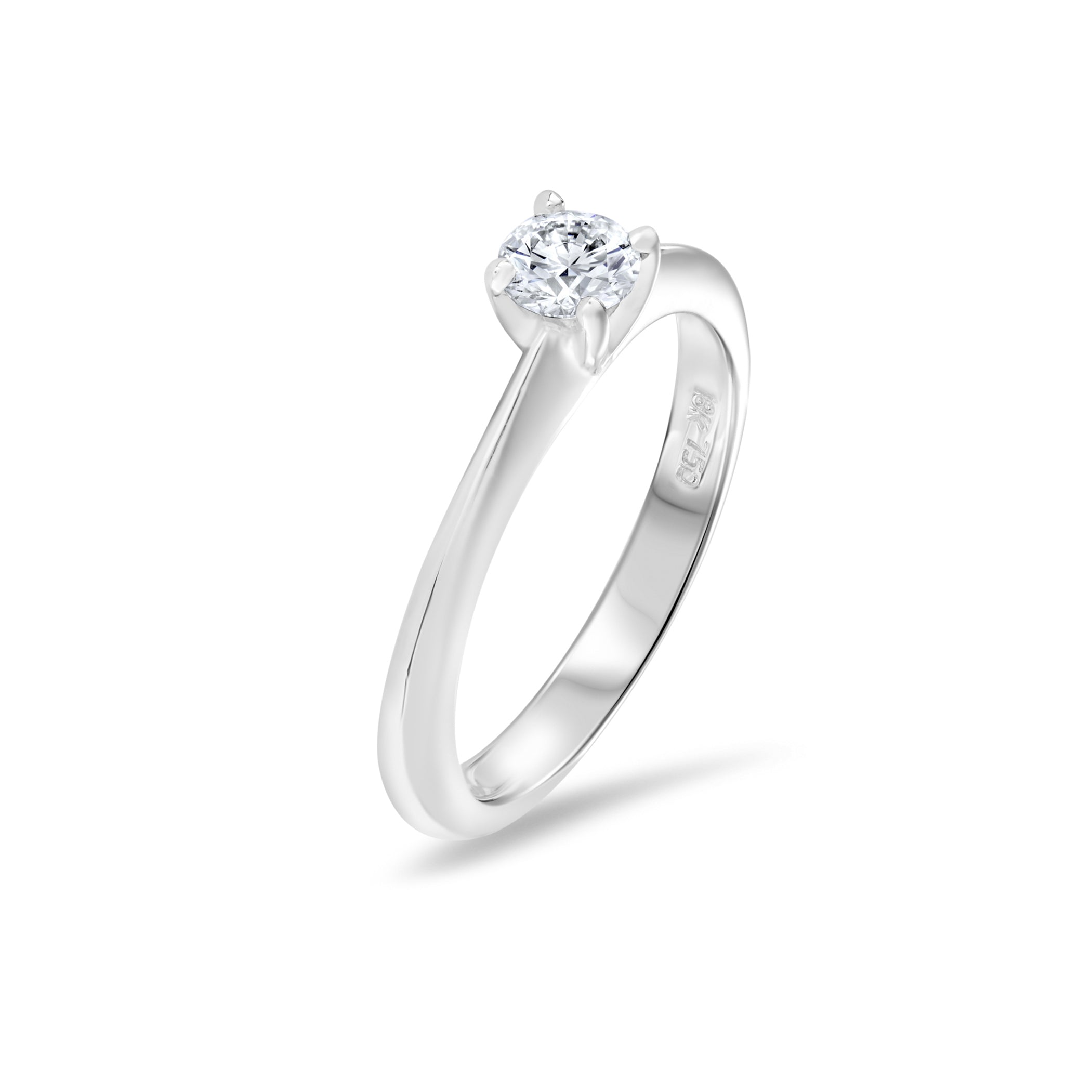 Round Brilliant Diamond Solitaire Engagement Ring