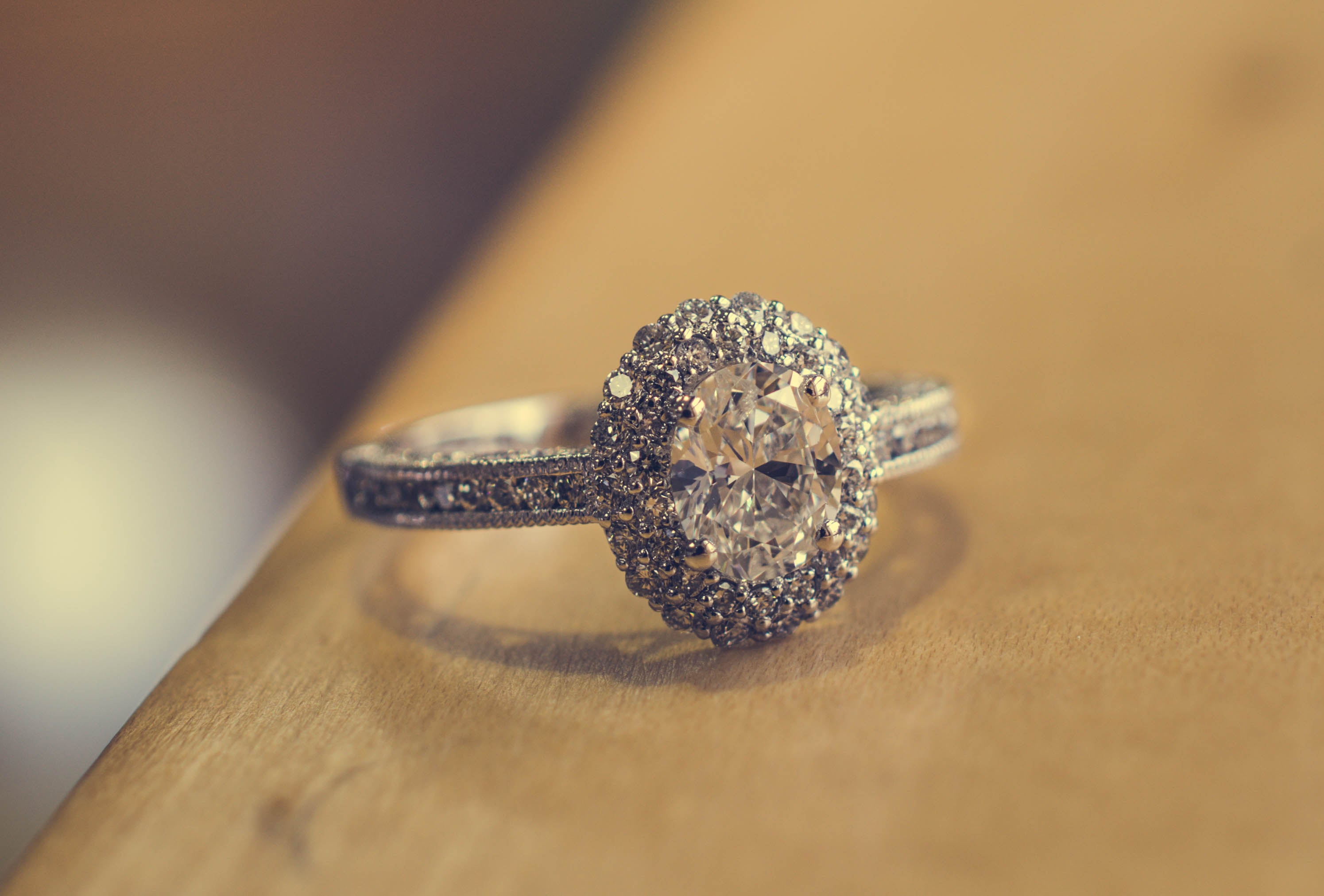 Bespoke Engagement Ring – Oval Diamond Halo