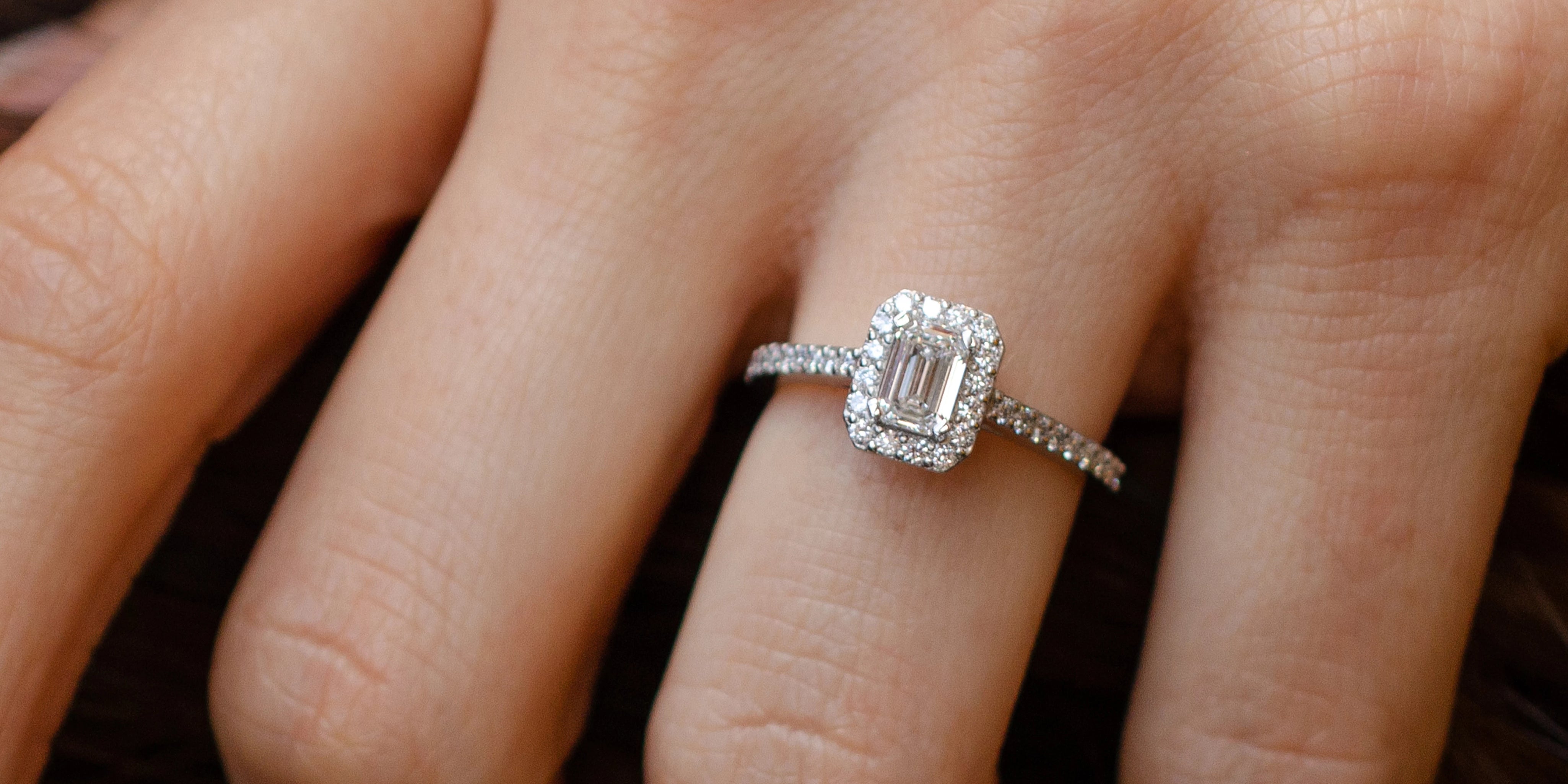 Diamond Halo Engagement Ring Element