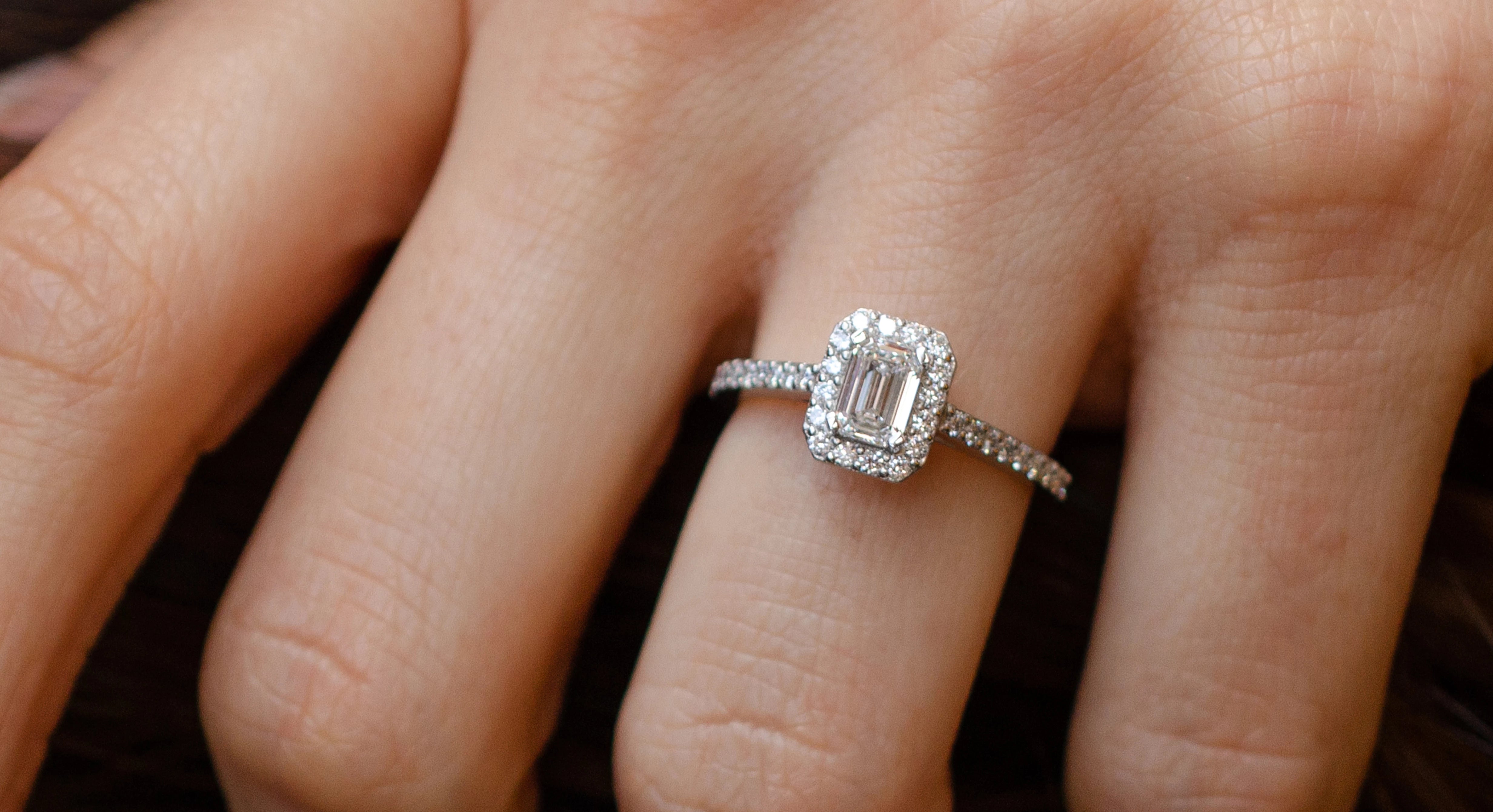 Diamond Halo Engagement Ring Element