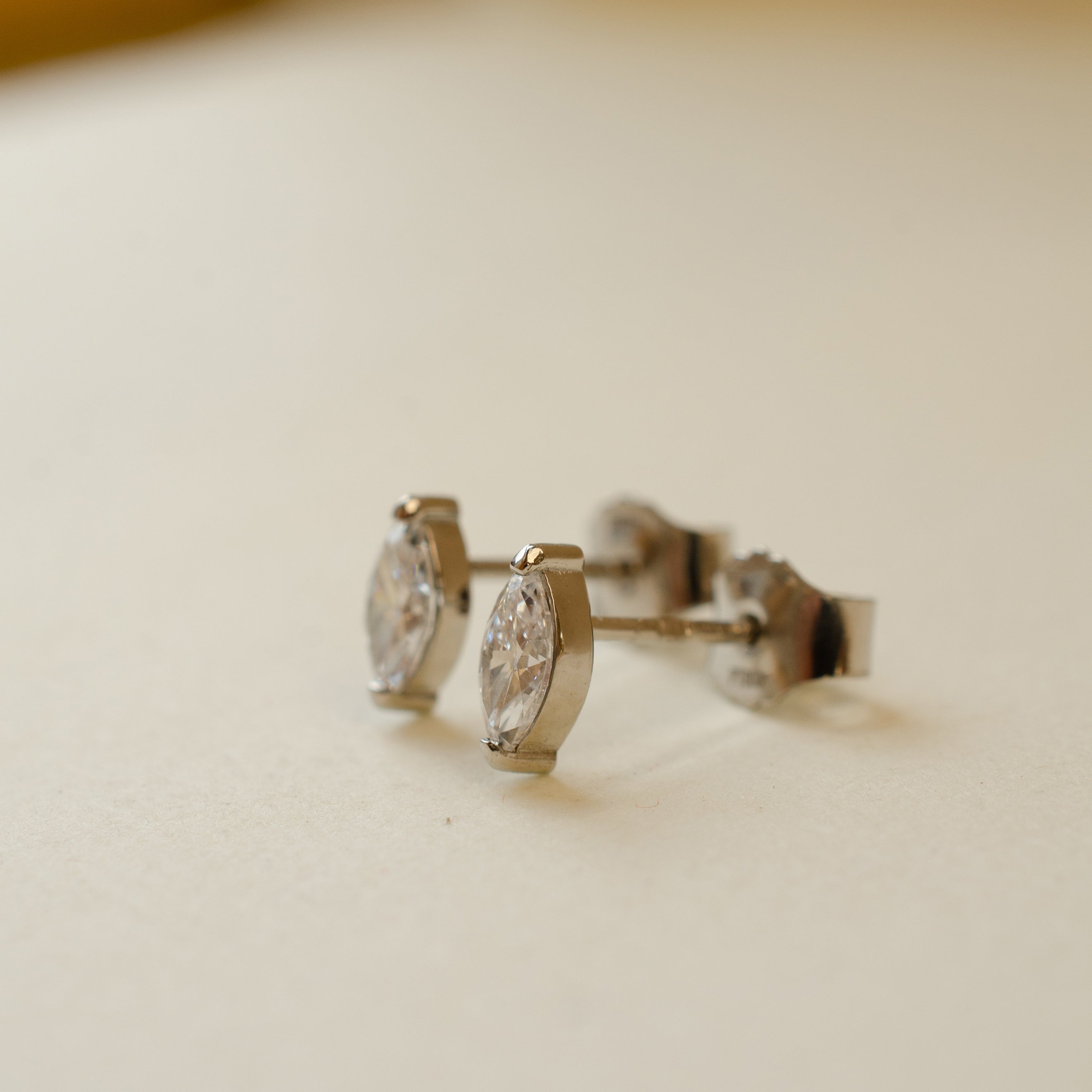 Marquise Diamond Stud Earrings