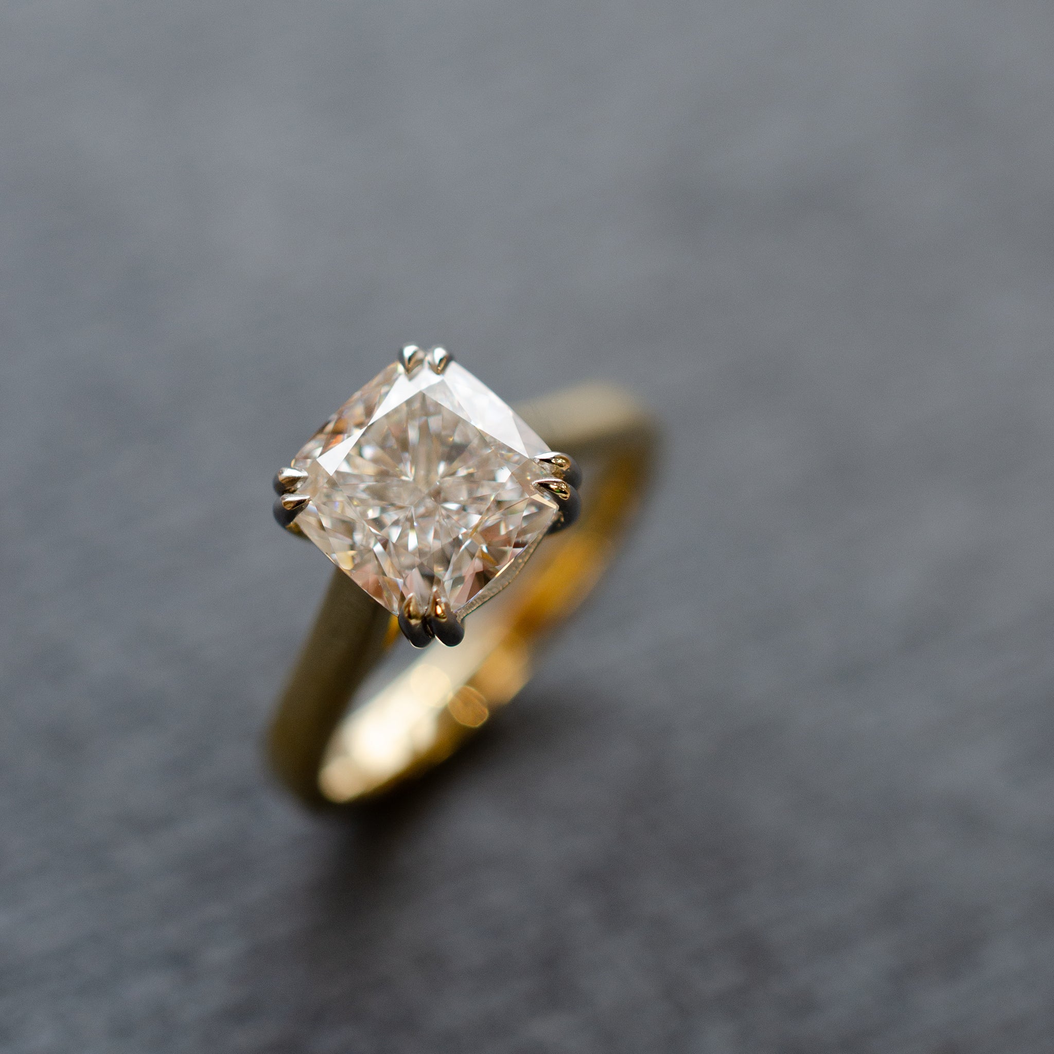 Cushion Cut Diamond Engagement Ring