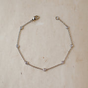 Platinum Diamond Satellite Chain Bracelet 