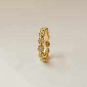 Diamond Flower Wedding Ring