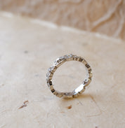 Ladies Floral Eternity Wedding Ring