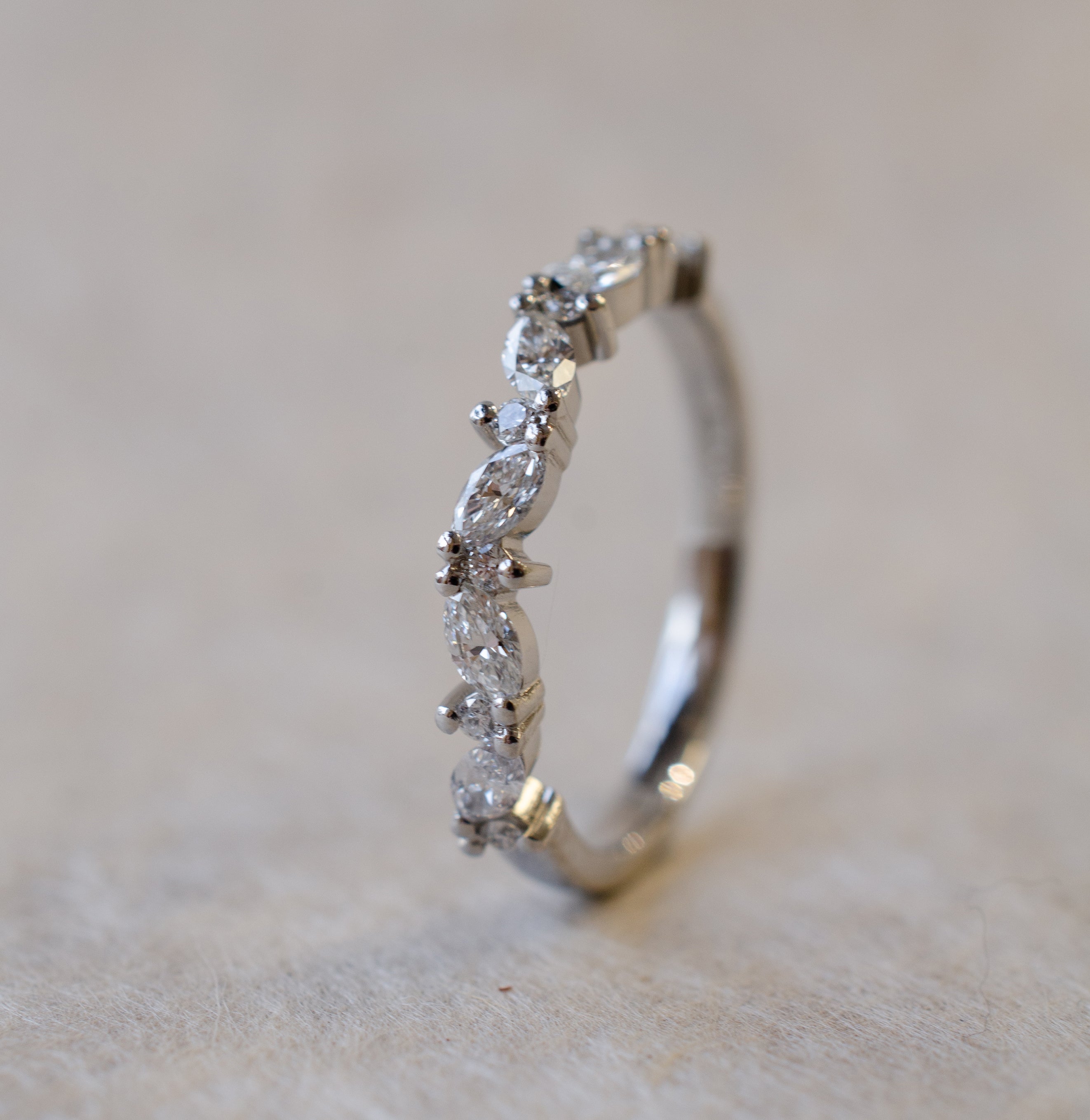 Marquise Diamond Wedding Ring