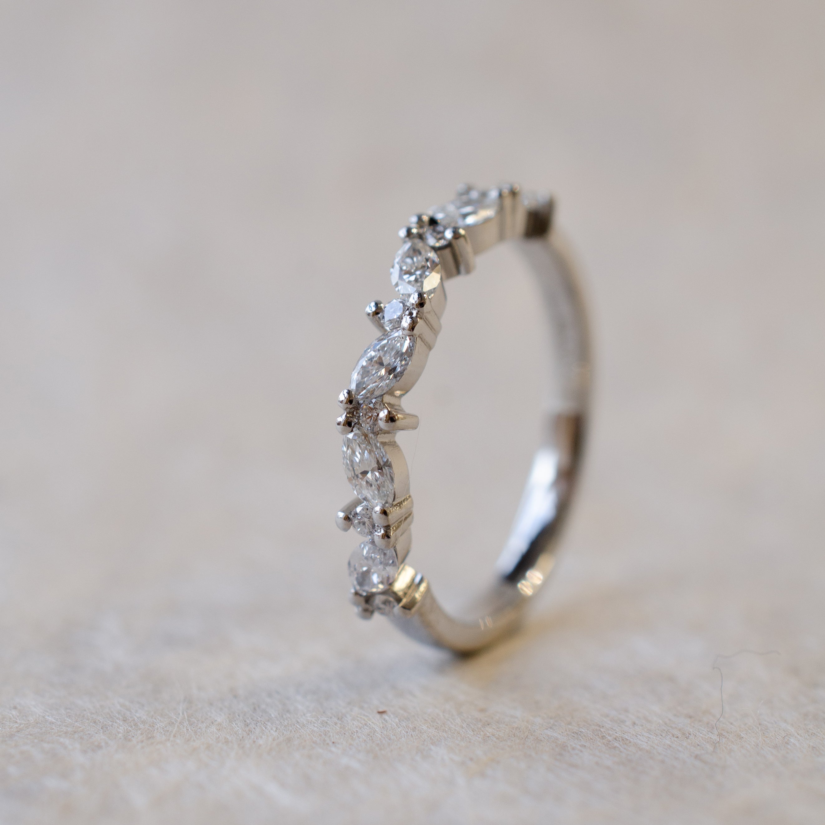 Marquise Diamond Wedding Ring