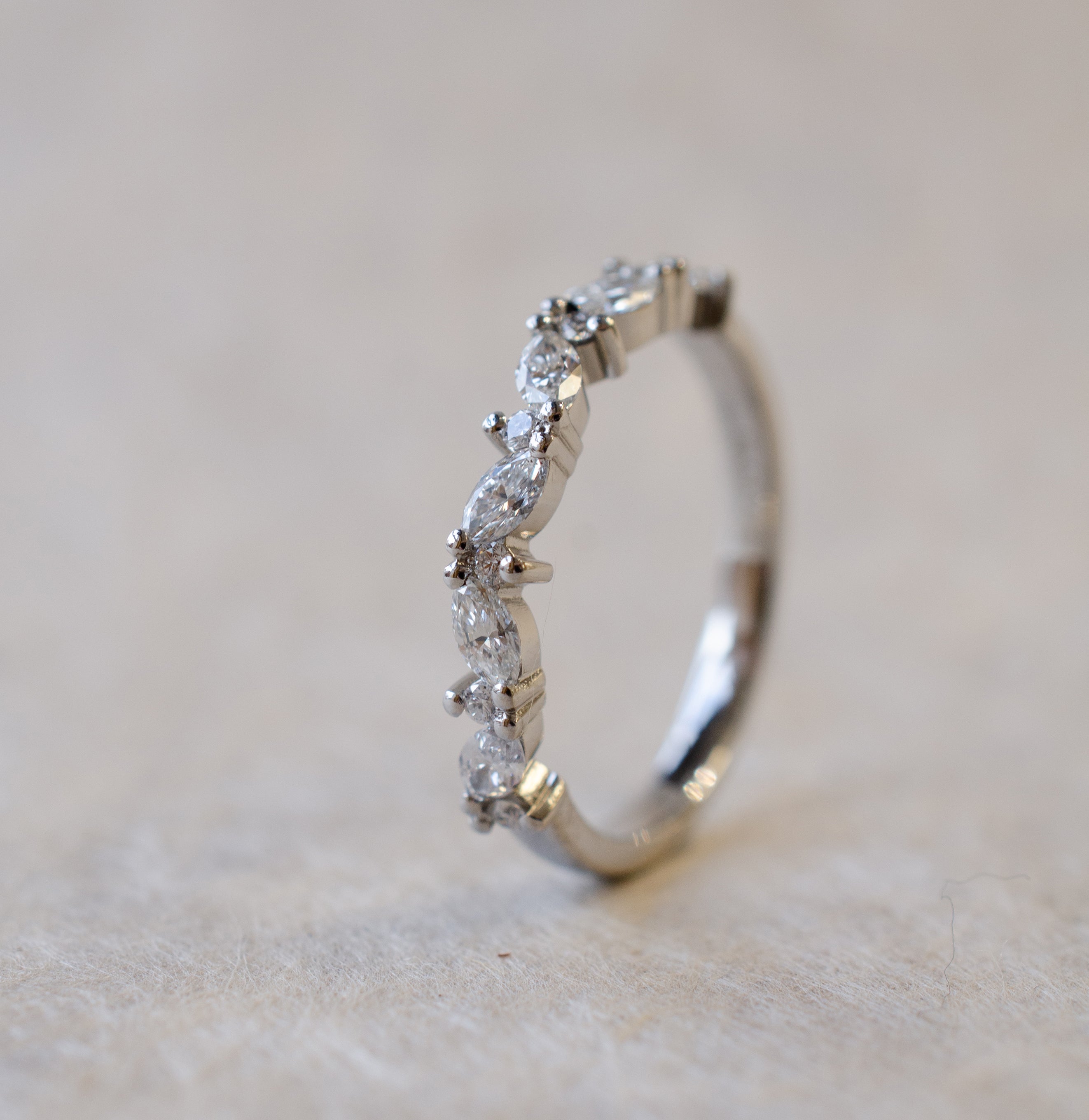 Marquise Diamond Wedding Ring