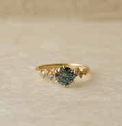 Blue Diamond Engagement Ring