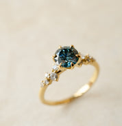 Blue Diamond Engagement Ring