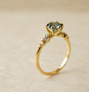 Blue Diamond Engagement Ring