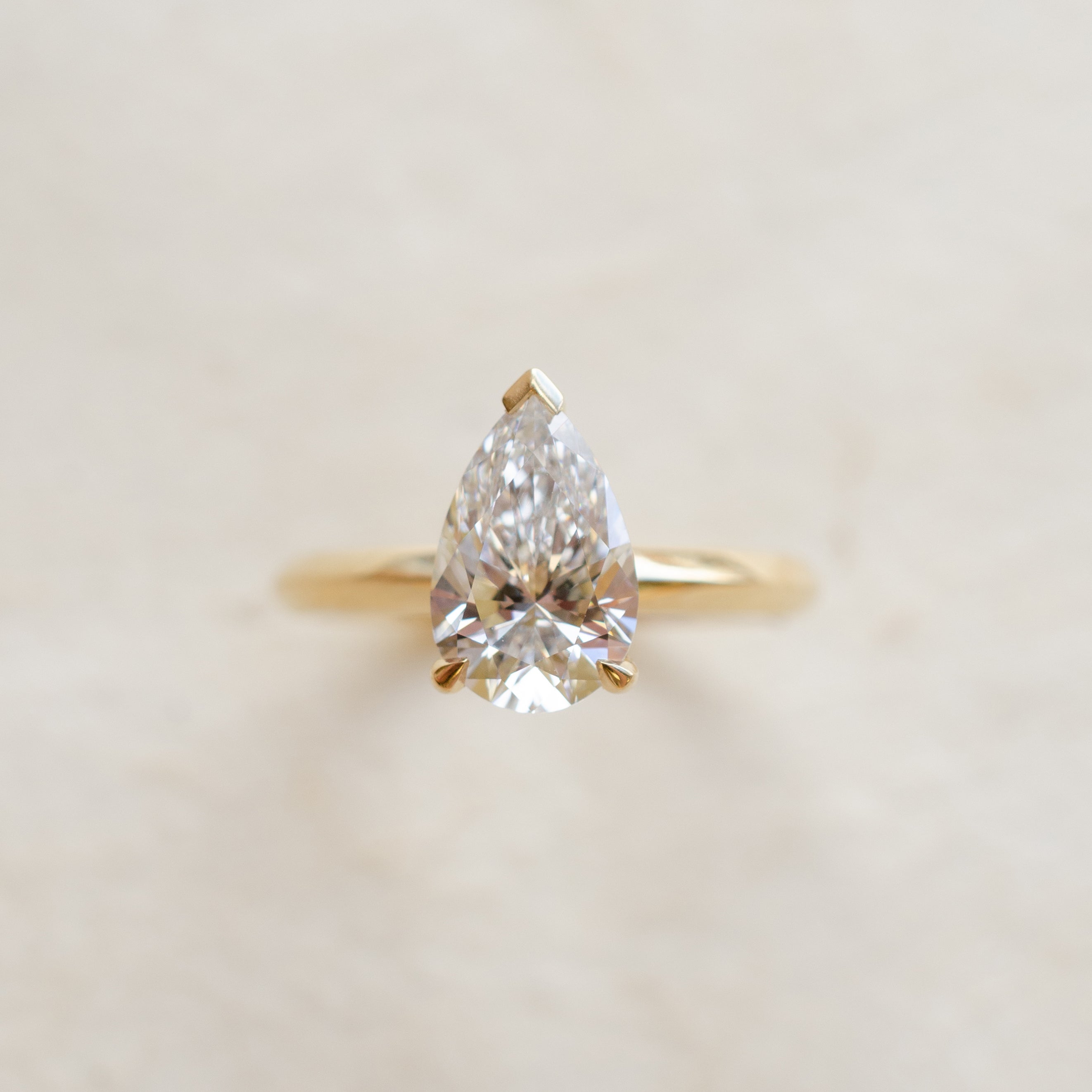 Pear Shape Diamond Engagement Ring
