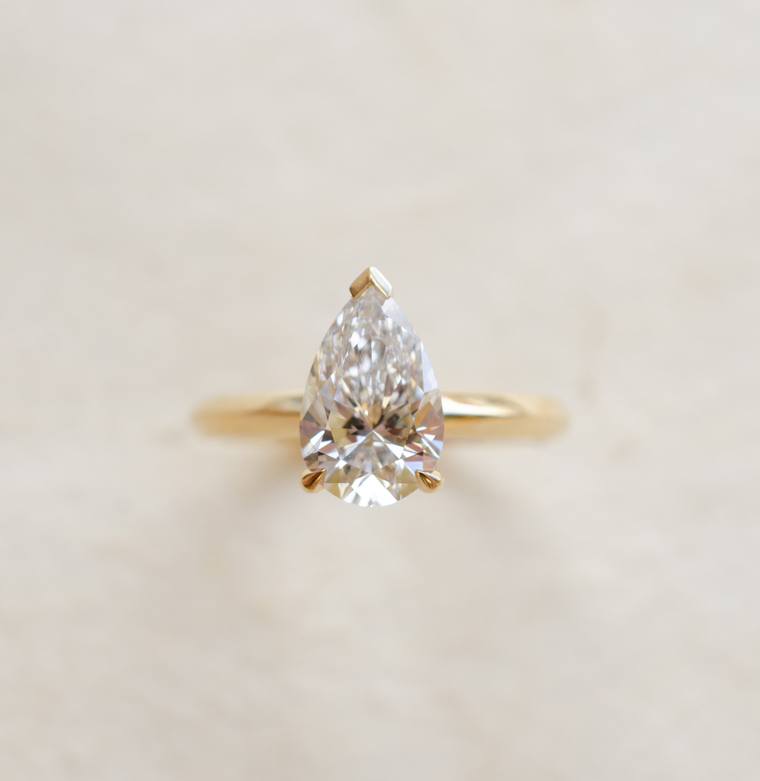 Pear Shape Diamond Engagement Ring