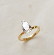 Pear Shape Diamond Engagement Ring