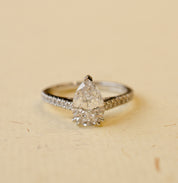 Pear Shape Diamond Engagement Ring