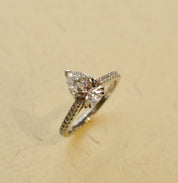 Pear Shape Diamond Engagement Ring