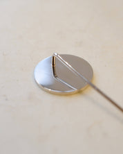 back of silver brooch