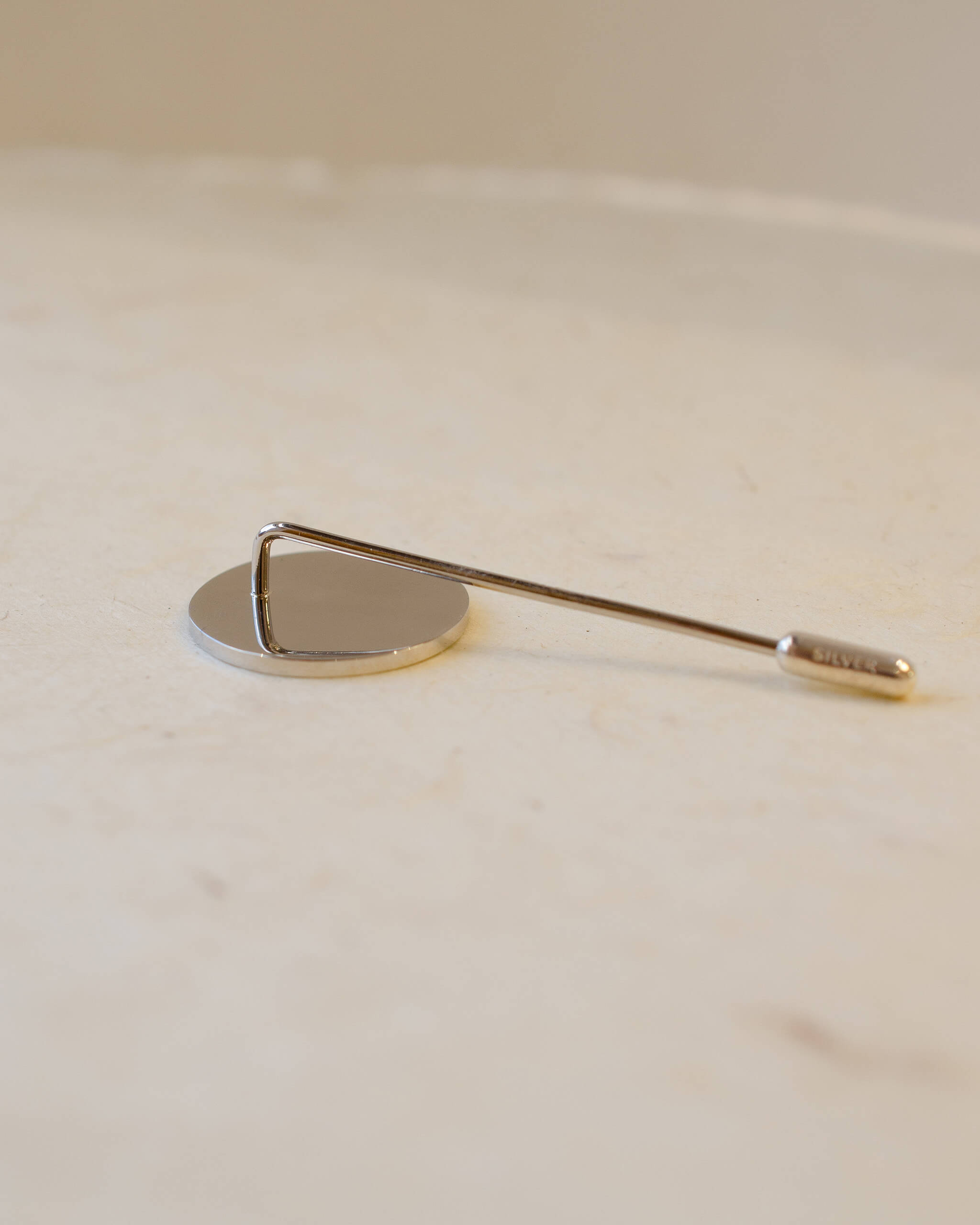 Back of platinum brooch