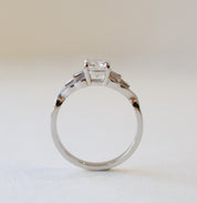 Tapered Baguette Diamond Engagement Ring