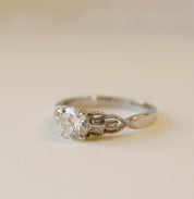 Tapered Baguette Diamond Engagement Ring