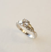 Tapered Baguette Diamond Engagement Ring