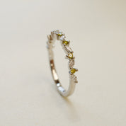 round and marquise diamond eternity ring