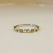platinum round and marquise diamond eternity ring