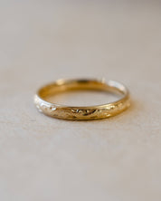 hand engraved 2mm wide wedding ring 