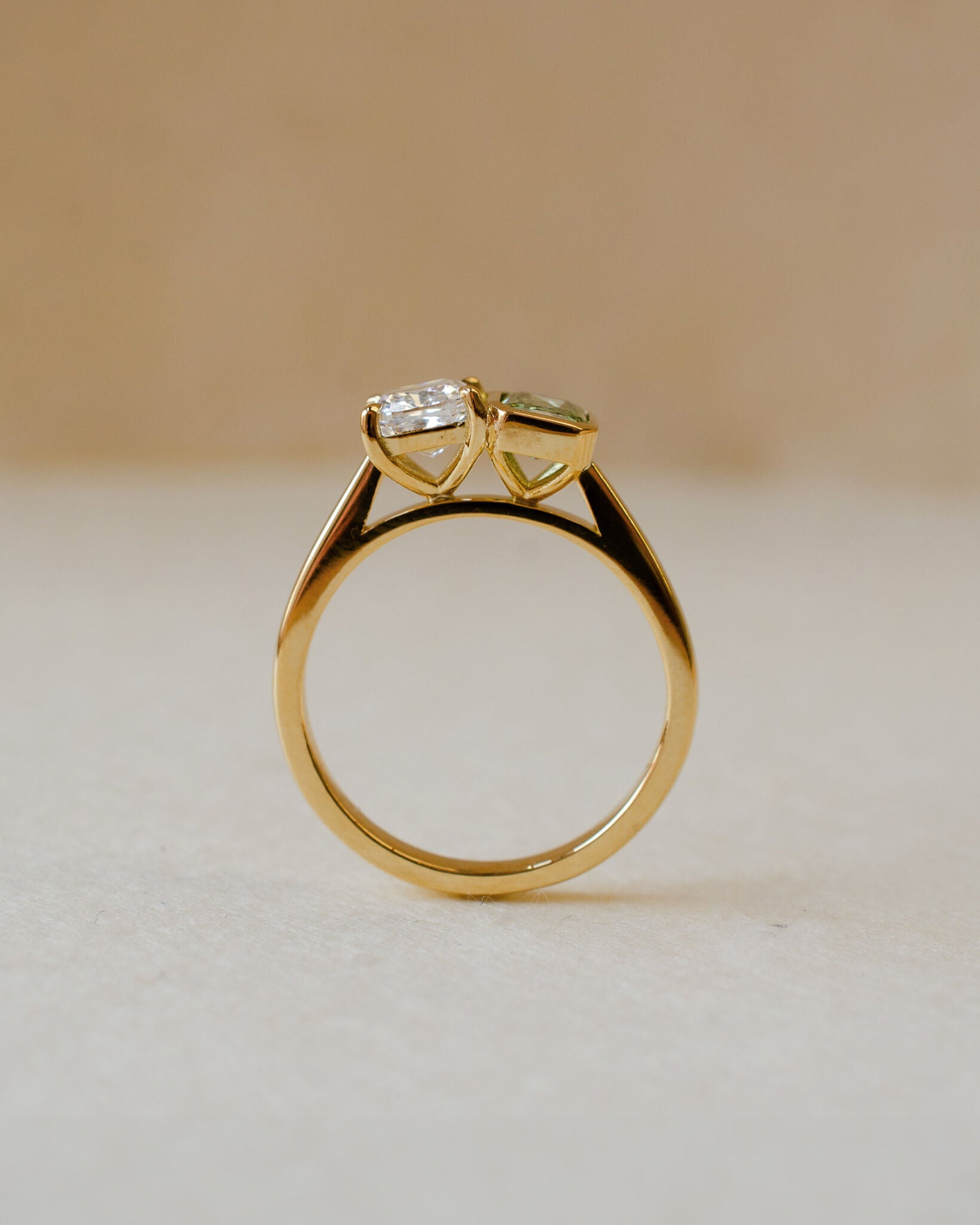Diamond Moi Et Toi Two Stone Engagement Ring