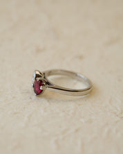 moi et toi diamond and ruby two stone ring