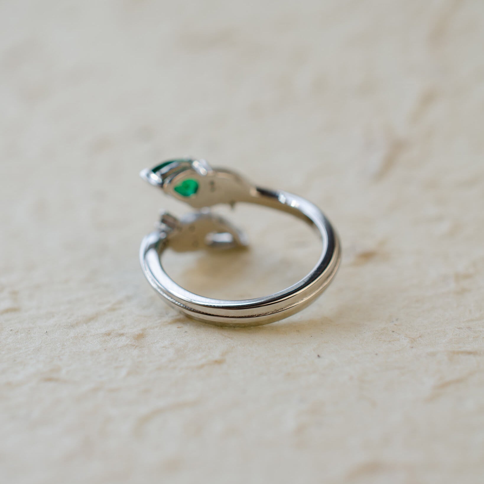 platinum-pear-bypass-ring-leaves-emerald-diamond-Element-Bespoke-Jewellery-Birmingham-2.jpg