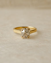 old cut diamond solitaire engagement ring