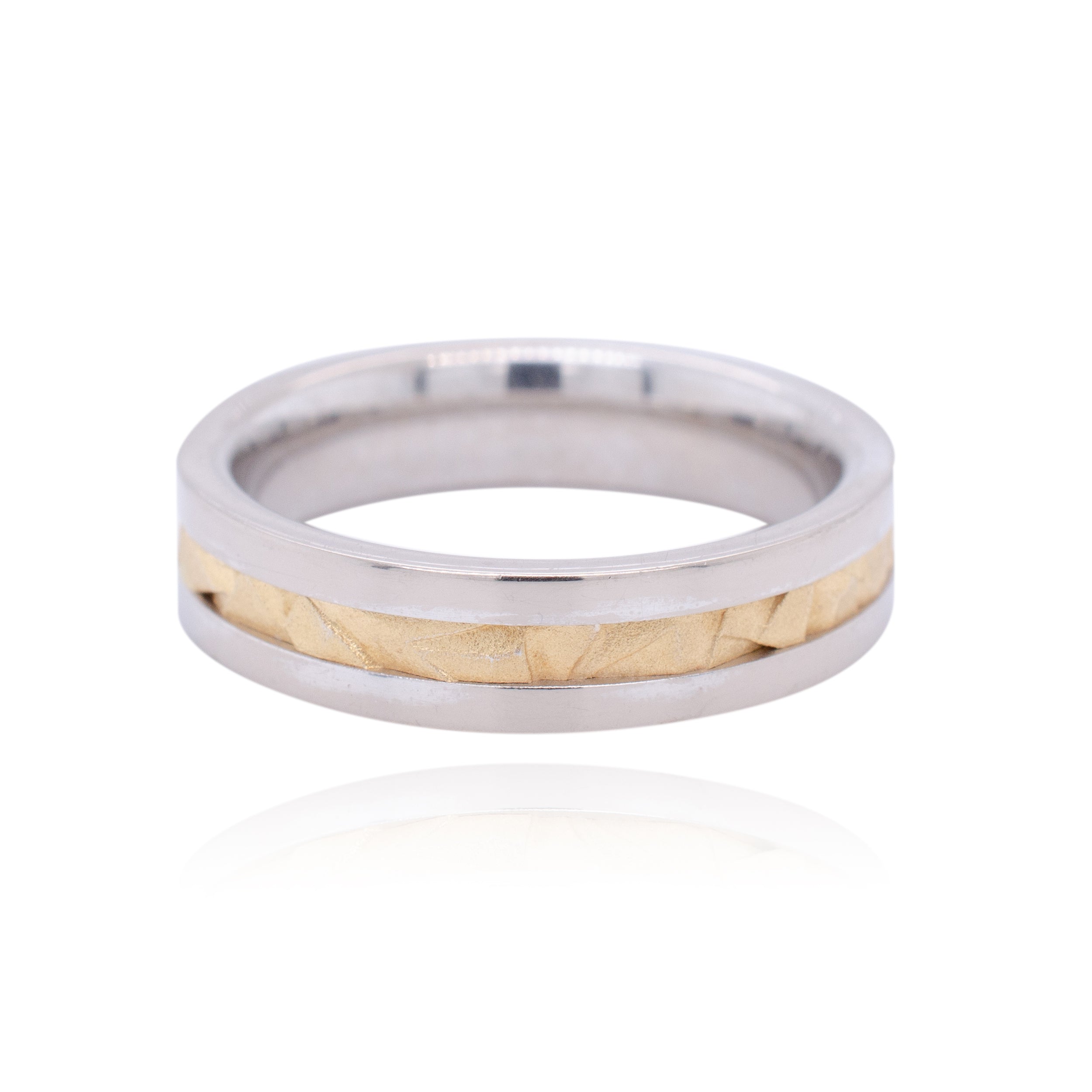 Mens wedding ring on sale metals