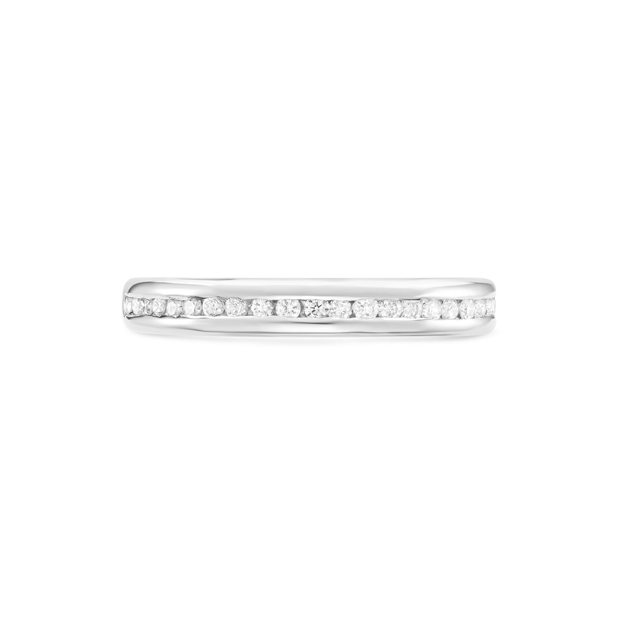 Channel Set Diamond Eternity Ring in 18ct White Gold